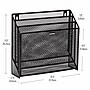 Mind Reader 3-Pocket Metal Mesh Mountable Wall File, Letter Size, Black (WAFIST3-BLK)~#|#~176A64AA-CFDF-481D-A619C8C4498F6A7D_sc7