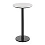 Flash Furniture Acadia 24" Round Wooden Dining Table with Round Base, White Faux Marble/Black Base (STRD24WMATR18B)~#|#~176EE2E6-D713-4E48-86685226438FFEF4_sc7