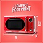 Nostalgia Retro 0.7 Cubic Foot Countertop Microwave, Retro Red (NRMO7RD6A)~#|#~17752DA8-E8A7-4BD8-8012F2E07FBA1A1C_sc7