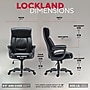 Staples Lockland Ergonomic Leather Managers Big & Tall Chair, 400 lb. Capacity, Black (ST63098-CC)~#|#~17A5495C-47E6-47DB-A263A136AB350B5C_sc7