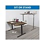 Mount-It! Ultimate 55"W Electric Rectangular Adjustable Standing Desk, Oak/Black (MI-18082)~#|#~17C128B5-BB6B-43EE-870E5A036D8D3B42_sc7