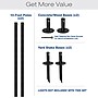 Excello Global Products Bistro Pole for String Lights, Black, 2/Pack (EGP-HD-0359)~#|#~17E8E995-1FB9-4CAB-87818BC8346194E7_sc7