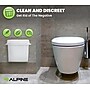 Alpine Industries Plastic Sanitary Napkin Disposal Receptacle, 10"x 5", White (451-WHI-MK)~#|#~181A9014-1199-4536-B308CF004A1B7084_sc7