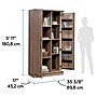 Sauder HomePlus 71"H Storage Cabinet with 12 Shelves, Salt Oak (422428)~#|#~181D5B5E-1625-4102-8BD767BF621E5726_sc7