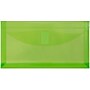 JAM Paper Premium Plastic Filing Envelope with Hook & Loop Closure, Lime Green, 3/Pack (921V1LIX3)~#|#~182AE23F-A1DE-43CD-829061AE5BC84F21_sc7