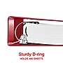 Staples 2" 3-Ring Non-View Binder, D-Ring, Red (55366/26305)~#|#~183BFF34-E499-4714-B57BE0205B53FF83_sc7