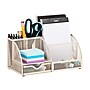 Staples 7-Compartment Metal Mesh Desk Organizer, Warm White (ST63827)~#|#~183C1D8D-D1CD-42EC-923F495944817358_sc7