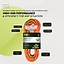 GoGreen Power 100' Indoor/Outdoor Extension Cord, 3-Outlet, 14 AWG, Orange (GG-15100)~#|#~184466F2-9C85-4B1B-BC6EDF7290ABCFB5_sc7