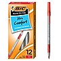 BIC Round Stic Grip Xtra Comfort Pens Pen, Medium Point, 1.2mm, Red Ink, Dozen (GSMG11-RED)~#|#~185D28CC-32A4-454B-BA77978610430A82_sc7