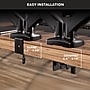 Mount-It! Adjustable Dual Monitor Desk Mount with Gas Spring Arms, Up to 32" Monitor, Black (MI-1882BLK)  ~#|#~1872A79D-0AD8-4C7F-98E9F0A7C841A851_sc7