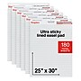 Staples Ultra Sticky Wall Easel Pad, 25" x 30", Lined, 30 Sheets/Pad, 6 Pads/Pack (ST62842)~#|#~18A030CF-1C84-46B3-8F2C9AFAB92CBE92_sc7