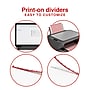 Staples Print‑On Label Dividers, 5‑Tab, White, Customizable Printable Tabs, Letter Size, Organize Binders & Projects, 30 Sets~#|#~18B4DA39-B7C9-477F-B94C613D76AB6DA9_sc7
