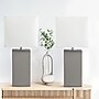 Elegant Designs Leather 21" LED Table Lamp, Gray, 2/Pack (LC2000-GRY-2PK)~#|#~18B7A91A-6630-4176-874691DF39CB0A31_sc7