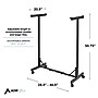 AdirOffice Metal Mobile File Cart with Swivel Wheels and (12) 30" Hanging Clamps, Black (615-BLK-PKG)~#|#~18E559DB-483B-4041-BEB0F5681B7BC8FB_sc7