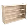 Flash Furniture Bright Beginnings 3-Section Open Storage Unit, 31.5"H x 47.25"W x 12"D, Brown (MK-ME088029-GG)~#|#~190385E3-F40B-4CCF-B5F1B8EB7D044664_sc7