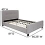 Flash Furniture Tribeca Light Gray Tufted Upholstered Platform Bed, Full (HG26)~#|#~191D31F4-BE14-4CEE-8226B137E815F31D_sc7