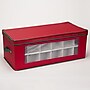 Household Essentials Holiday Ornament Storage Box, Red/Green (HH551RED)~#|#~1925A016-D4FA-431E-A5BA6D682801D974_sc7