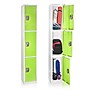 AdirOffice 72'' 3-Tier Green Storage Locker, 4/Pack (629-203-GRN-4PK)~#|#~19282351-C038-451E-8FC1FF2700927E58_sc7