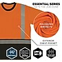 Ergodyne GloWear 8286BK High Visibility Short Sleeve Black Bottom T-Shirt, ANSI Type R Class 2, Orange, 5XL (22199)~#|#~1928644A-9508-4384-A80121E4E35A4D3B_sc7
