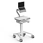 Mount-It! MedHub Mobile Medical Cart Workstation with Spring Arm Laptop Mount and Locking Caster Wheels, White/Grey (MI-16017)~#|#~1928952B-0377-422F-9F3E2E2EE61714EC_sc7
