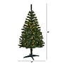 Nearly Natural 4 ft. Pre-Lit Northern Tip Pine Artificial Christmas Tree, 100 Lights, Green (T1715)~#|#~19361E62-1FF7-4530-AA5414D625E75794_sc7