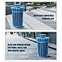 Alpine Industries Metal Commercial Outdoor Rain Bonnet Lid for 38-Gallon Recycling Receptacle, Blue (479-38-A-BLU)~#|#~193A72FF-CF22-48A5-B935AB0634EB59E2_sc7