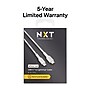 NXT Technologies™ 6 ft. Braided  Lightning  to USB-C Cable, White (NX60476)~#|#~193F475A-0045-42B6-8C13B1977F1BB292_sc7
