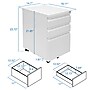 Mount-It! 3-Drawer Mobile File Cabinet, Letter & Legal Size, Lockable, 23.72"H x 14.7"W x 18.11"D, White (MI-941W)~#|#~197472C3-6D2D-4125-8AA705E4016ABE2D_sc7