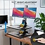Mount-It! 28"W Electric Adjustable Standing Desk Converter with Dual Monitor Mount, Black (MI-7952)~#|#~197C6B0C-DED6-4BA6-B951A8D238311C2F_sc7