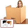Classroom Products Foldable Cardboard Freestanding Privacy Shield, 20"H x 20"W, Kraft, 20/Box (VB2020 KR)~#|#~19DF14CF-B3D1-45E8-BD45BDEB77D804E5_sc7