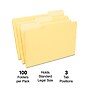 Staples File Folder, 1/3-Cut Tab, Legal Size, Yellow, 100/Box (ST224576-CC)~#|#~19E4F33B-9B54-4E48-8EA98EDCAC33A2F6_sc7