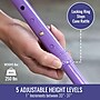 HealthSmart Adjustable Single Point Derby Handle Folding Cane, Lavender (502-1313-1110)~#|#~19EE49D4-BBAD-42C9-A7BDCD010EDCB28F_sc7
