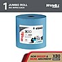 WypAll PowerClean X80 Fabric Cleaning Wipers, 13.4" x 12.4", Blue, 455 Sheets/Roll (41043)~#|#~19F3E717-630D-45CF-A5A4C5D08C709672_sc7