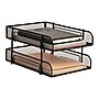 Mind Reader Metal Mesh Front Loading Stackable Letter Tray, Letter/Legal Size, Black (CSTACK2-BLK)~#|#~1A0C1AF0-F85C-4FB1-BFD88308F6CA7B5A_sc7