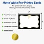 Avery Rectangle Matte Blank Card, White, 20/Pack (19479370849)~#|#~1A0FE3DA-BF33-4FE3-96150B698BC06CD1_sc7