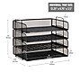 Mind Reader Metal Side Loading Stackable Letter Tray, Letter Size, Black (DSTACK4-BLK)~#|#~1A3D4E72-B1F7-46E3-8DAF10BD0CA3AEEB_sc7