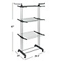 Household Essentials Indoor Stainless Steel Drying Rack, Gray/Silver (HE1160)~#|#~1A44E382-FA39-4148-8C040A8A628B1266_sc7