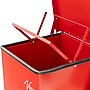 Viva Comfort Biohazard Steel Step-On Trash Can, 13 Gallon, Red (99213RMK)~#|#~1A616CFF-91DD-4A01-B60BF88DFA266644_sc7