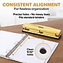 Bostitch Desktop 3-Hole Punch, 15 Sheet Capacity, Gold (HP15-GOLD)~#|#~1A81F6DD-6916-4930-A1C621719093491F_sc7