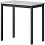 Lorell 30" W x 18" D Utility Table, Melamine, Gray/Black (LLR60752)~#|#~1AC4DE43-FF32-43FA-84C4C207D26B5DF8_sc7