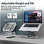 Uncaged Ergonomics 10.2" x 10" Metal Swivel Laptop Stand 2.0, Silver  (SLS-Silver)~#|#~1ACF93C6-17FA-4DA8-A311F83F8AF1B452_sc7