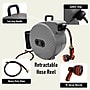 Hose Reel Pro Heavy Duty Retractable Garden Hose Reel, 1/2" x 100', Green (GHR-1/2-GN-100)~#|#~1AD1E5CE-3B79-45DA-BDC9FCBB0C7C067C_sc7