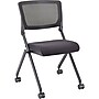 Lorell Mobile Mesh Back Nesting Chairsm Black, 2/Carton (LLR41846)~#|#~1AD5B651-75A7-43BF-96CFDAFECF913E37_sc7
