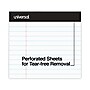 Universal Perforated Edge Ruled Writing Pads, 8 1/2" x 11 3/4", Legal Ruled, 50 Sheets/Pad, 6/Pk~#|#~1AD67280-A537-4D49-8FEA15C762FA0F8E_sc7
