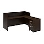 Bush Business Furniture Arrive 72"W L Shaped Reception Desk with Shelf and Mobile File Cabinet, Mocha Cherry (ARV007MR)~#|#~1AE8105E-022E-4E6D-AC9F6022A75803A6_sc7