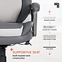 Sharper Image S-600 Active Lumbar Heated Ergonomic Bonded Leather Swivel Executive Massage Chair, Gray (60098-GRY)~#|#~1AE9EE5F-DA45-4AB1-930412047974F615_sc7