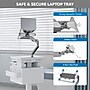 Mount-It! MedHub Gas Spring Laptop Arm for Mobile Medical Carts, Supports 11.6"-17.3" Laptops, Up to 19.8 lb Capacity (MI-16007)~#|#~1AEEE8A1-091D-41D3-A29CD9F47BC568EF_sc7
