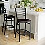 Flash Furniture HERCULES Series Traditional Metal Ladder Back Restaurant Barstool, Black/Walnut Wood (XUDG697BBARWAW)~#|#~1AF4E129-AB10-441C-A6DA11EE665193E4_sc7