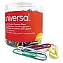 Universal Paper Clips, Vinyl Coated Wire, Jumbo, Assorted Colors, 250/Pk~#|#~1B270064-A04A-4E09-BFFA270B0E5F2487_sc7