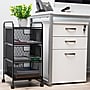 Mind Reader 3-Removable Drawer Multi-Purpose Rolling Storage Cart with Wheels, Metal, Black (3VERTM-BLK)~#|#~1B509494-16FC-4FDE-987CE7295325631B_sc7